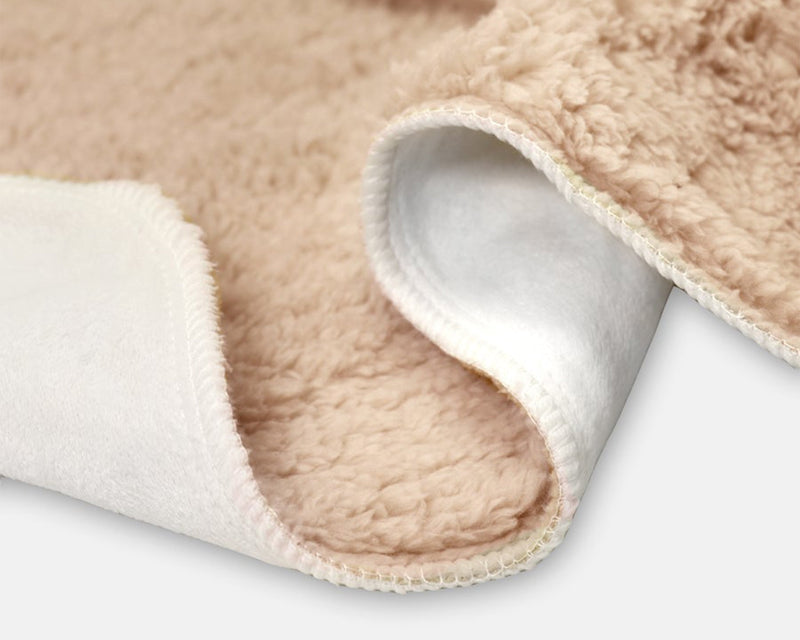 Frenchie (Fawn Cream) Sherpa Throw Blanket