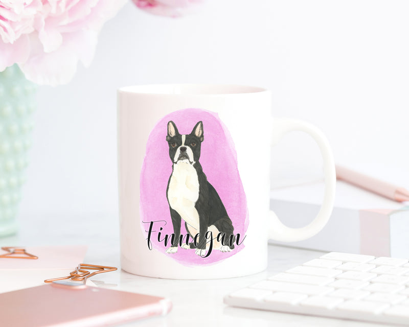 Personalized Boston Terrier Ceramic Mug