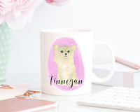 Personalized Chihuahua (Long Haired, Fawn) Ceramic Mug