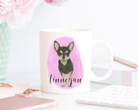 Personalized Chihuahua (Short Haired, Black & Tan) Ceramic Mug