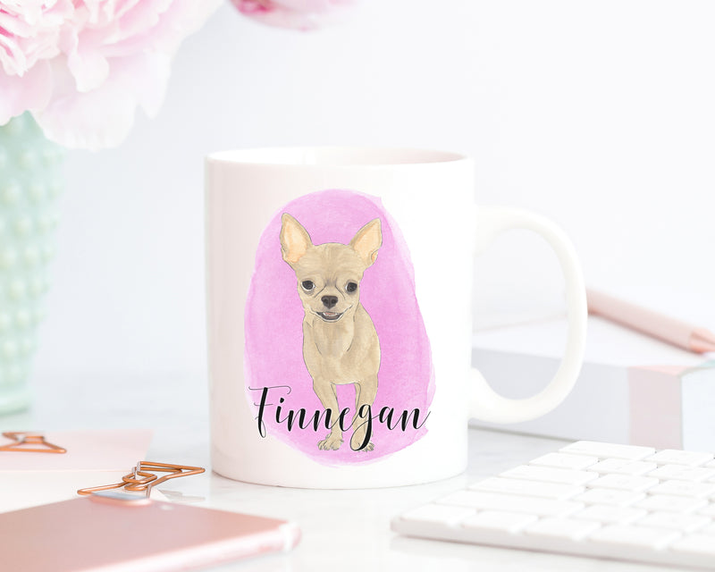 Personalized Chihuahua (Short Haired, Fawn) Ceramic Mug