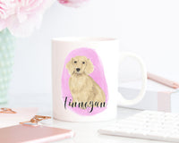 Personalized Dachshund (Long Haired, Cream) Ceramic Mug