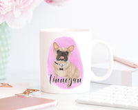 Personalized French Bulldog (Masked) Ceramic Mug