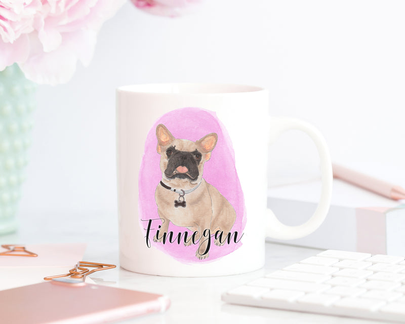 Personalized French Bulldog (Masked) Ceramic Mug