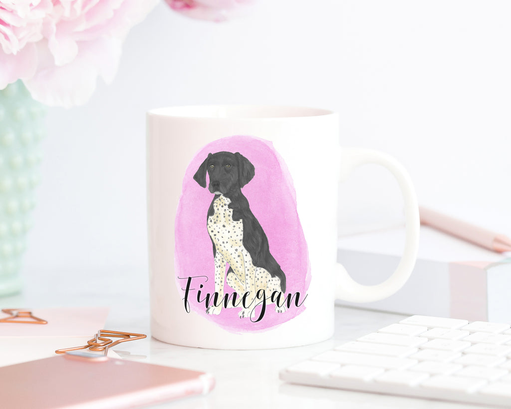 Personalized German Shorthaired Pointer (Black) Ceramic Mug