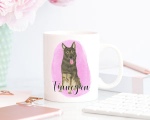 Personalized German Shepherd (Sable) Ceramic Mug