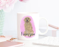 Personalized Golden Retriever Ceramic Mug