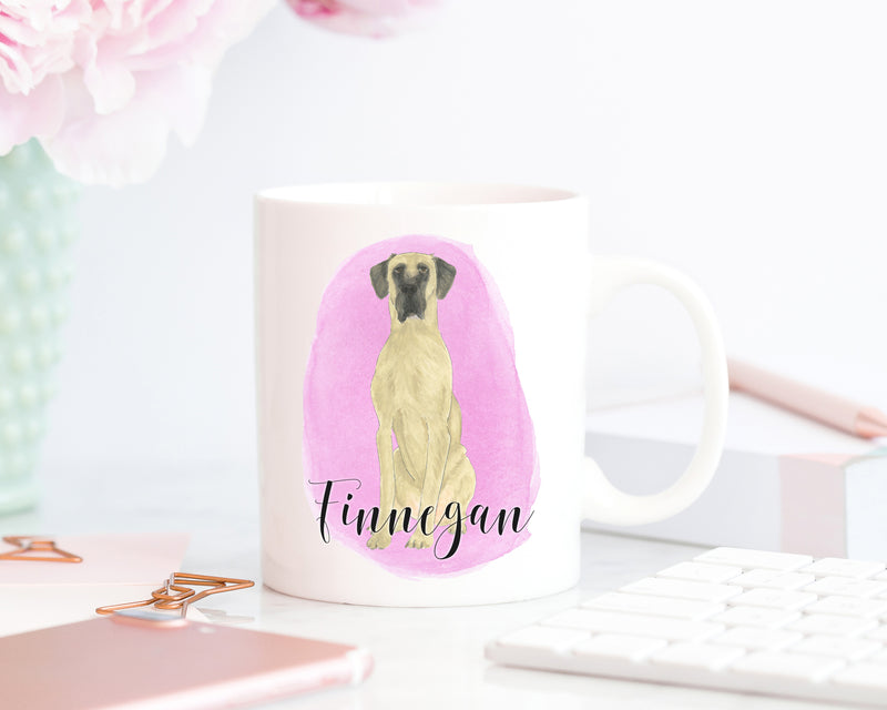 Personalized Great Dane (Fawn) Ceramic Mug