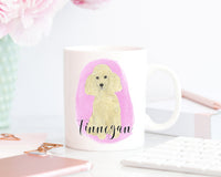 Personalized Poodle (Blonde Tan Golden) Ceramic Mug