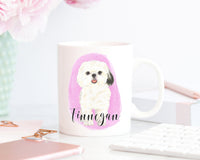 Personalized Shih Tzu (Black & White) Ceramic Mug