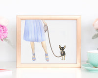 Custom Chihuahua (Short Haired, Black & Tan) Dog Mom Print