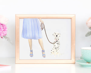 Custom Dalmatian Dog Mom Print