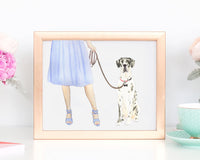 Custom Great Dane (Harlequin) Dog Mom Print