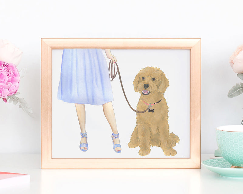 Custom Doodle (Apricot II) Dog Mom Print