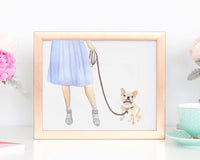 Custom Frenchie (Fawn Tan Cream) Dog Mom Print