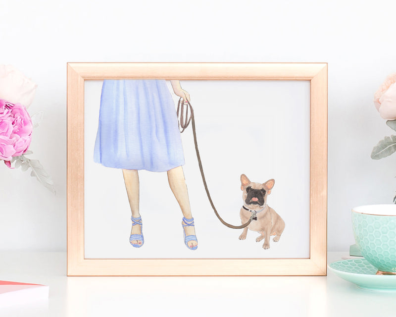 Custom Frenchie (Masked) Dog Mom Print