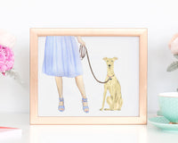 Custom Greyhound Dog Mom Print