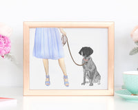 Custom German Shorthaired Pointer (Black) Dog Mom Print