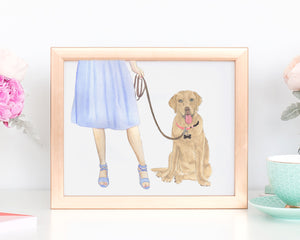 Custom Labrador (Dudley) Dog Mom Print