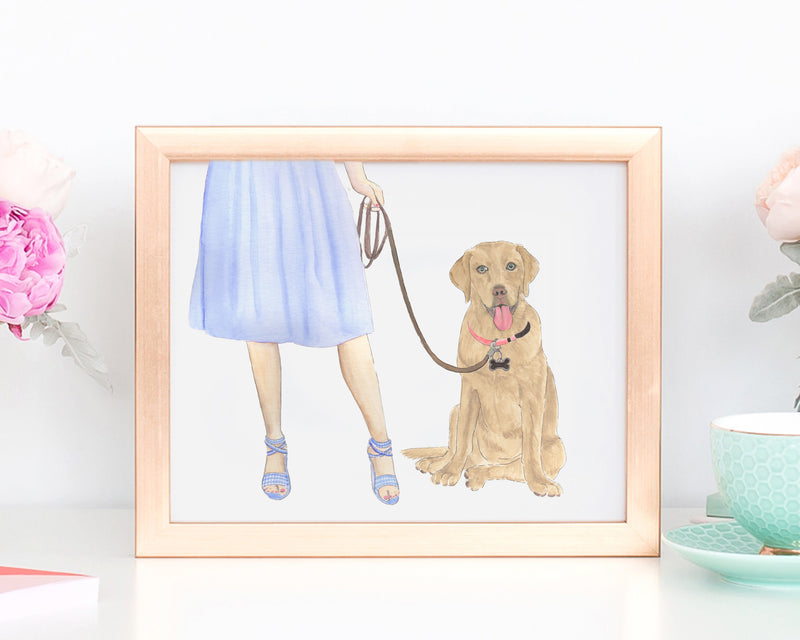 Custom Labrador (Dudley) Dog Mom Print
