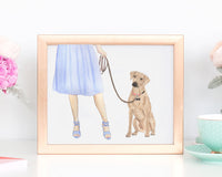 Custom Rhodesian Ridgeback Dog Mom Print