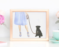 Custom Schnauzer (Black) Dog Mom Print