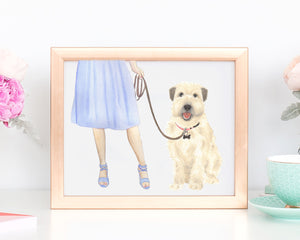 Custom Wheaten Terrier Dog Mom Print