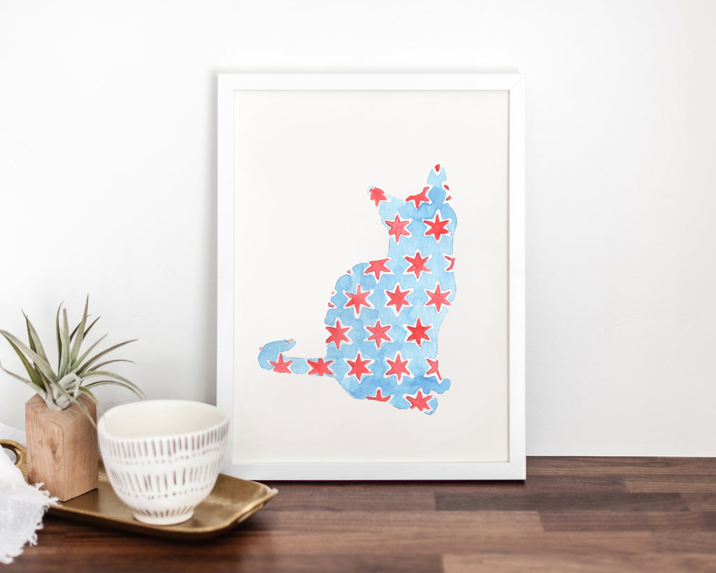 Chicago Cat Fine Art Print (#1)