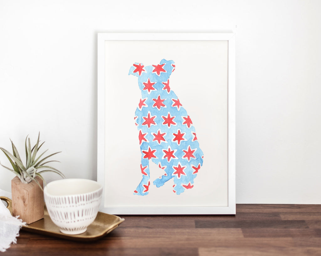 Chicago Pittie Fine Art Print