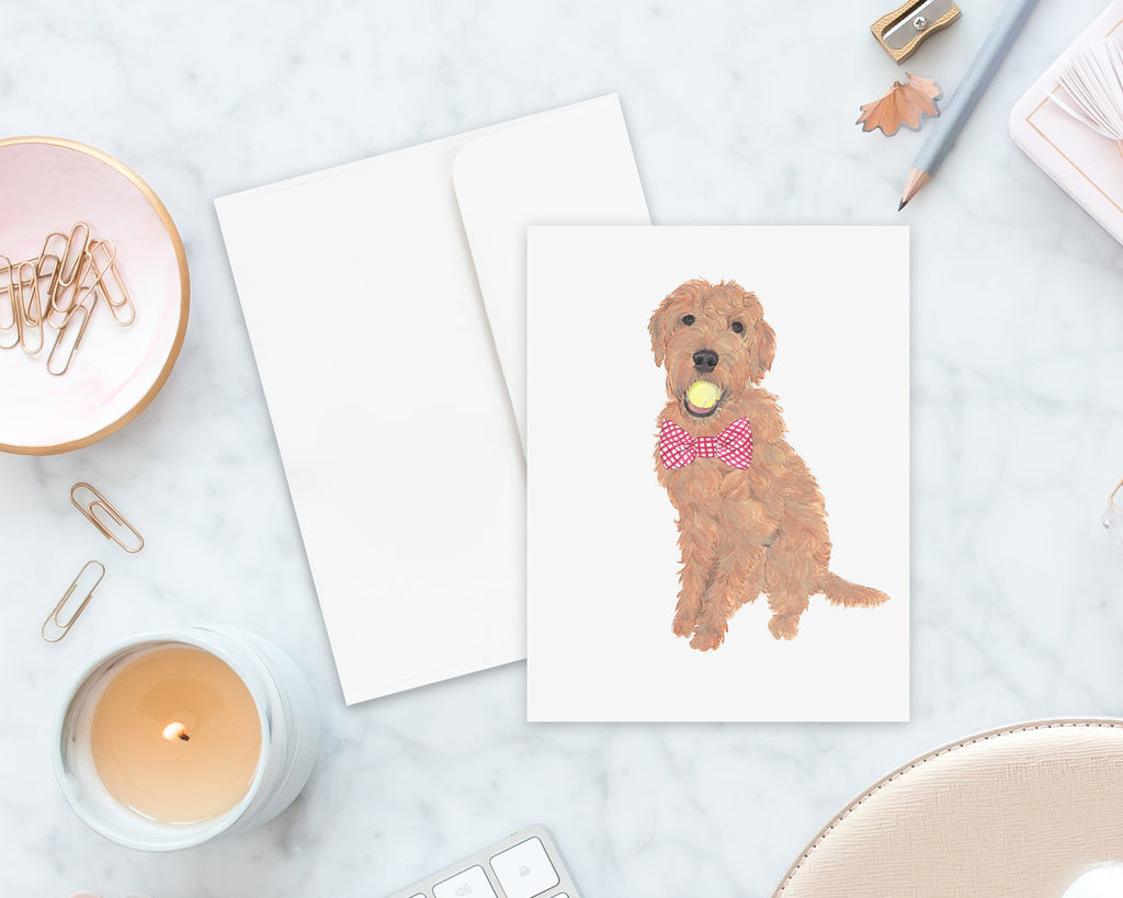 Golden Doodle Big Baby Folded Cards (set of 10)