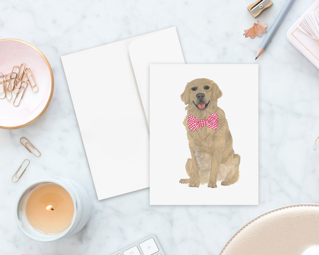 Golden Retriever Big Baby Folded Cards (set of 10)