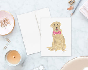 Yellow Lab Big Baby Folded Cards (set of 10)