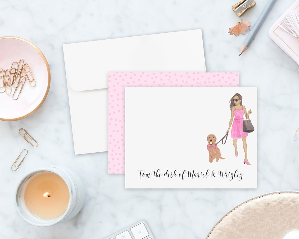 Olivia & The Doodle Flat Cards (set of 10)