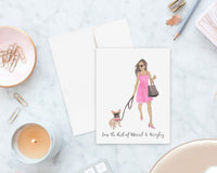 Olivia & The Frenchie (Masked) Folded Cards (set of 10)