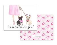 Personalized Walkin' Kisses Valentines
