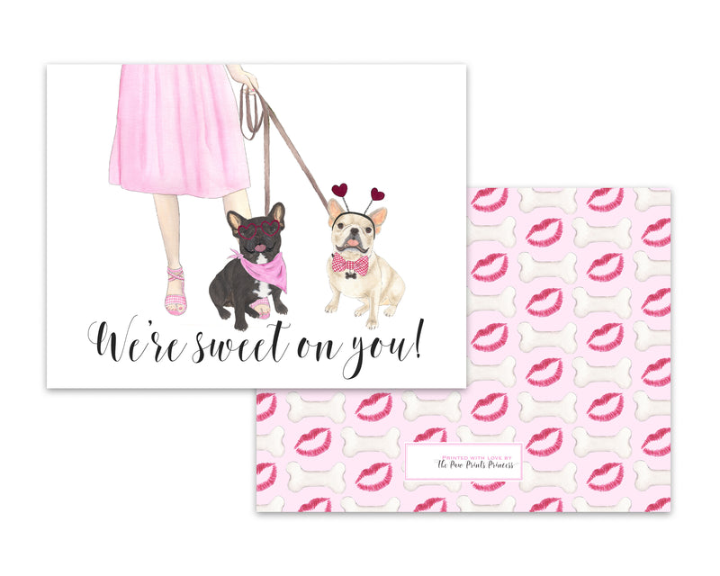 Personalized Walkin' Kisses Valentines