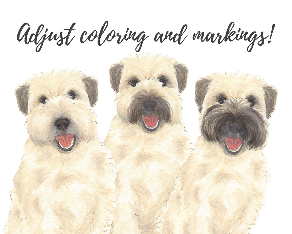 Personalized Wheaten Terrier (Winter Fluff) Fine Art Prints
