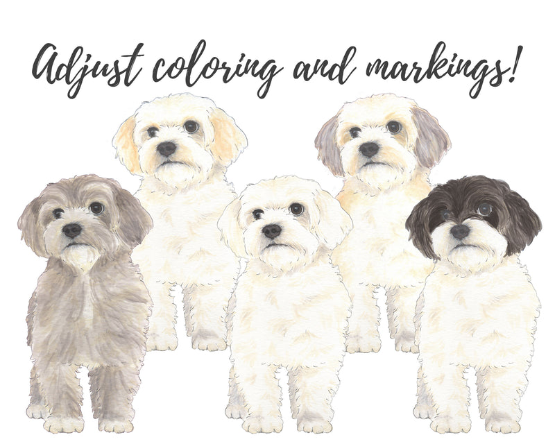 White Floof Walkin' Folded Cards (Set of 10)