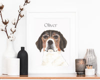 Personalized Beagle Fine Art Prints