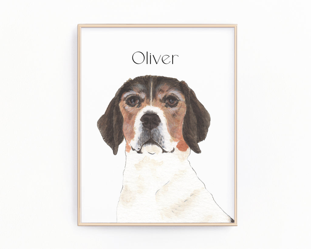 Personalized Beagle Fine Art Prints