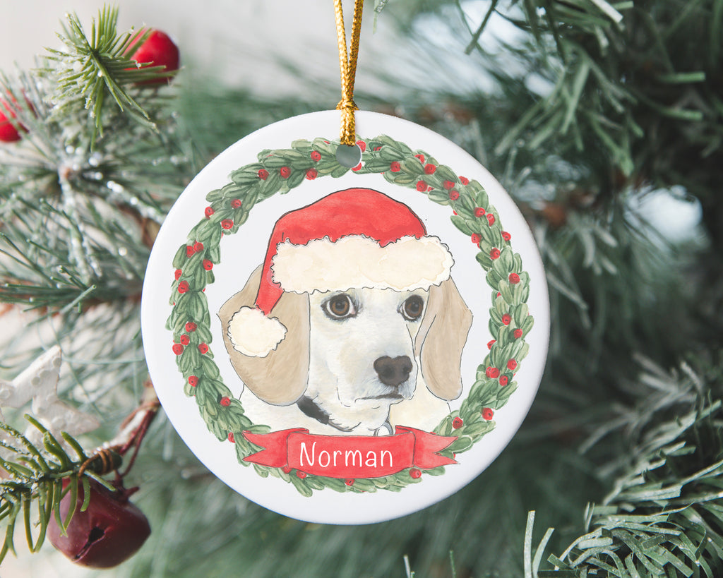 Personalized Beagle Christmas Ornament