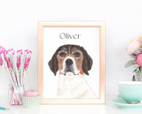 Personalized Beagle Fine Art Prints