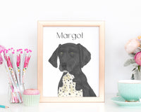 Personalized German Shorthaired Pointer (Black) Fine Art Prints
