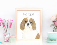 Personalized Cavalier King Charles Spaniel (Blenheim) Fine Art Prints