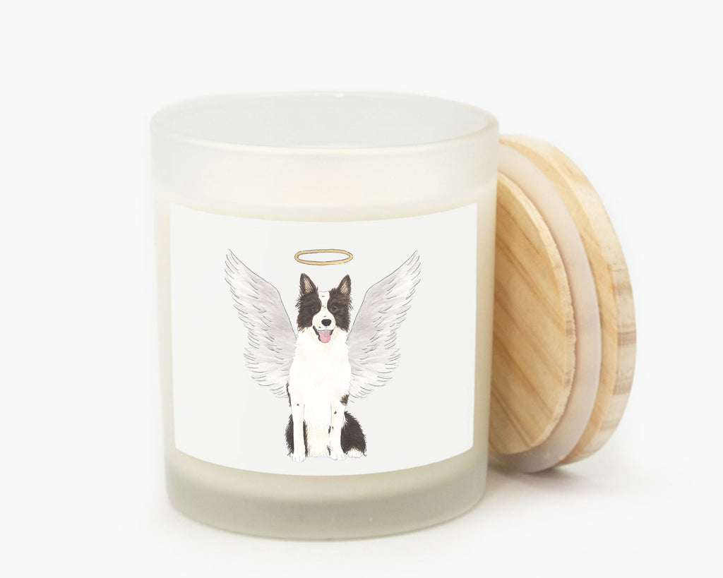 Border Collie Dog Candle