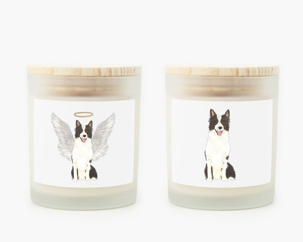 Border Collie Dog Candle
