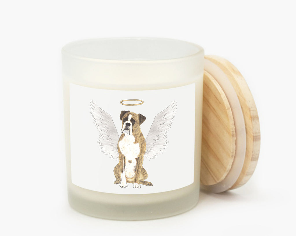 Boxer (Brindle) Candle