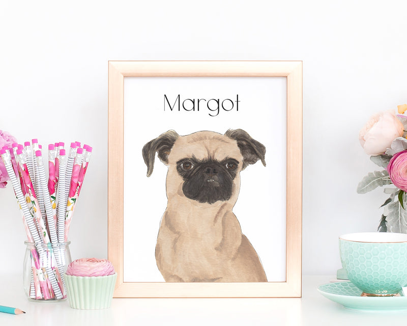 Personalized Brussels Griffon Fine Art Prints