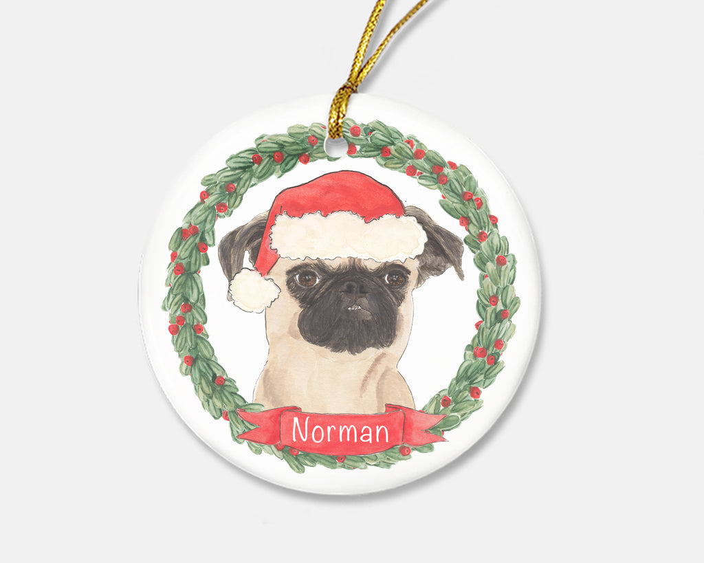 Personalized Brussels Griffon Christmas Ornament
