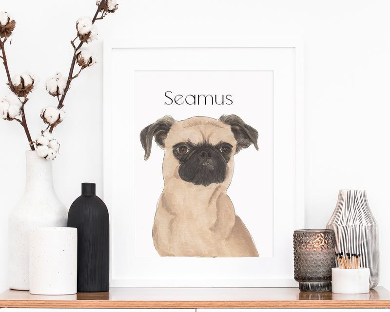 Personalized Brussels Griffon Fine Art Prints
